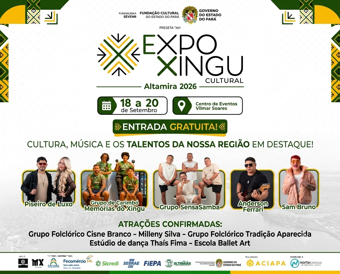 ExpoXingu Cultural leva música, dança e manifestações tradicionais para a programação da feira em Altamira